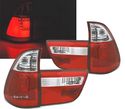 FAROLINS TRASEIROS PARA BMW X5 E53 99-03 LED VERMELHO BRANCO - 1