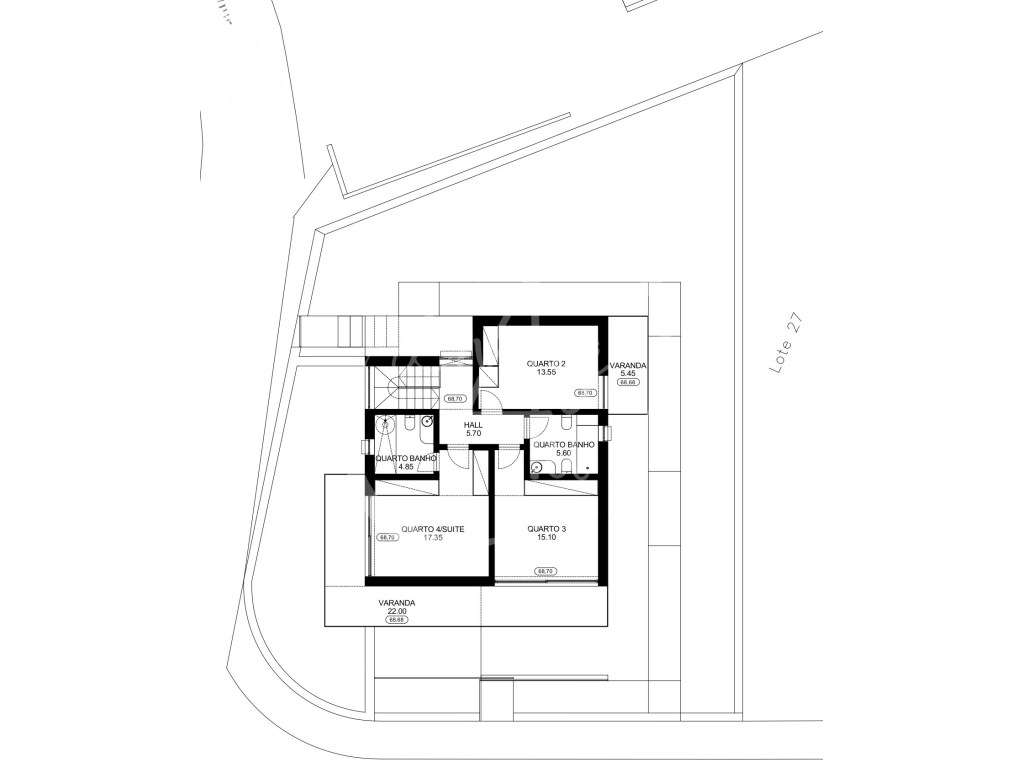 TERRENO PARA CONSTRUÇÃO - COM PROJETO APROVADO PARA MORADIA T4 - Grande imagem: 5/6