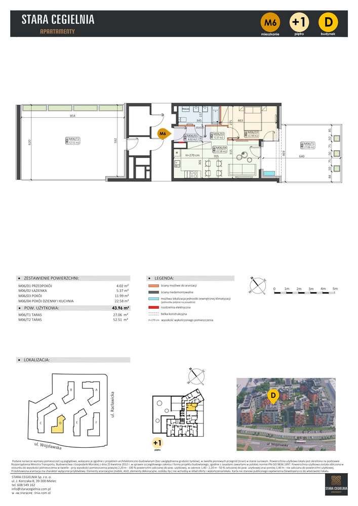 Stara Cegielnia Mielec | mieszkanie 2-pok. | D_M6 - Pełny obrazek: 2/9