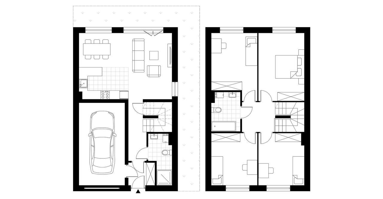 6-pokojowy dom 118m2 + ogródek Bez Prowizji - Pełny obrazek: 2/5