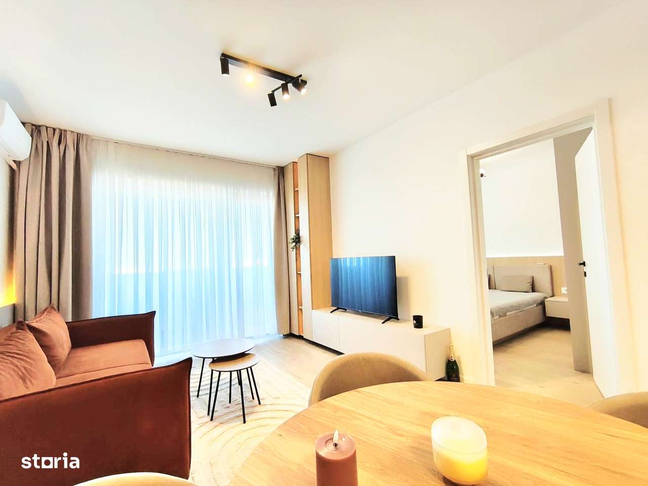 Dau în chirie apartament nou 2 camere-cartier Prima Arena - Imagine principală: 2/8