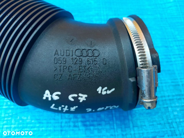 Audi A6 C7 Lift 3.0 TDI Rura Przewód Dolot Powietrza 059129615Q - 2