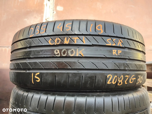 235/45R19 Opony Letnie Lato Continental ContiSportContact 5 SSR MOE 4,5mm Legnica ALU-RAD 235/45 5-6mm - 12