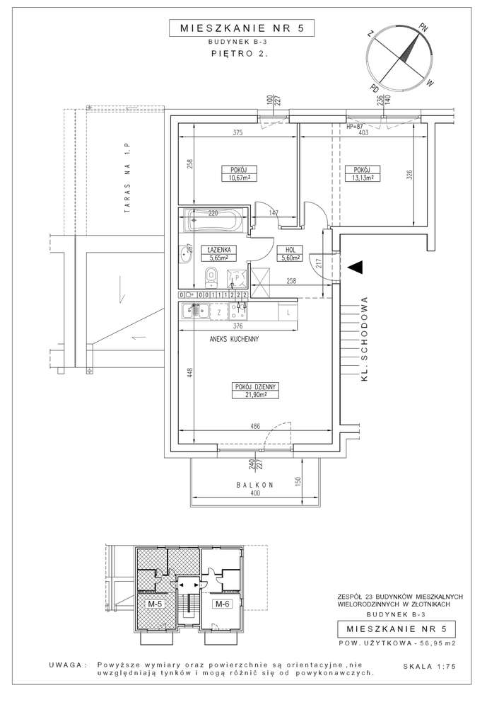3 pok. z balkonem | rynek pierwotny | os. Złotniki Park-7