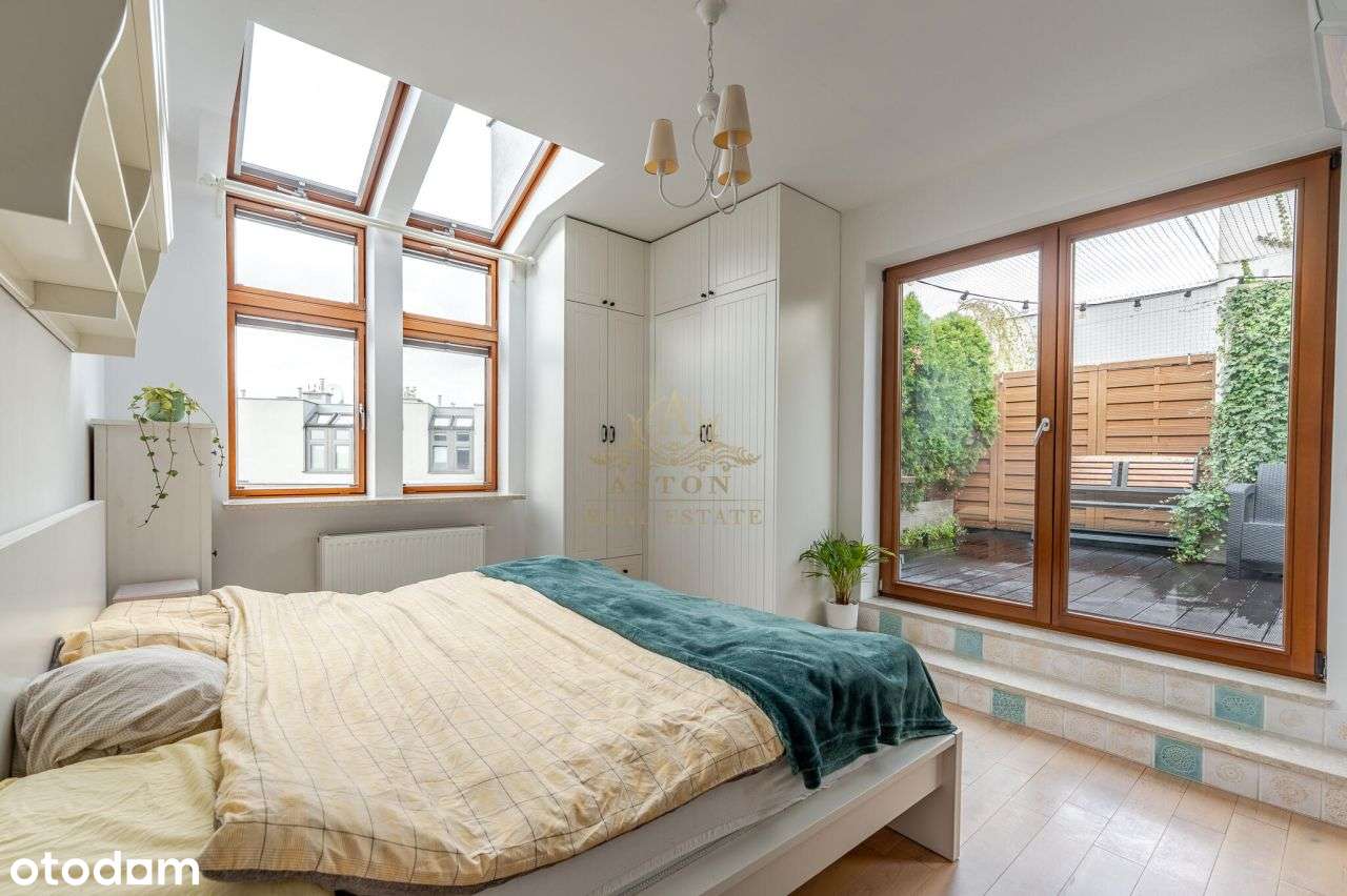 Dwupoziomowy, jasny apartament • ostatnie piętro •-15