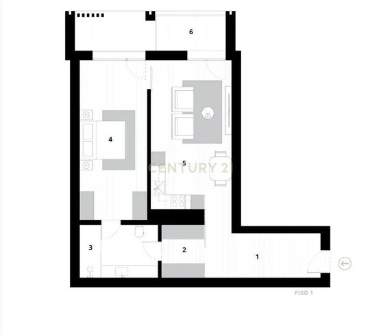 Apartamento T1 novo em Almada-10