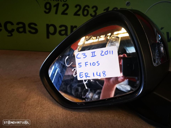 CITROEN C3 II RETROVISOR ESQUERDO - ER148 - 5