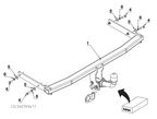 NOWY SŁUPSK WYPINANY AUTO HAK HOLOWNICZY + MODUŁ 13PIN + WIĄZKA + ADAPTER AUDI A3 8P 3 DRZWI od 2003 - 11