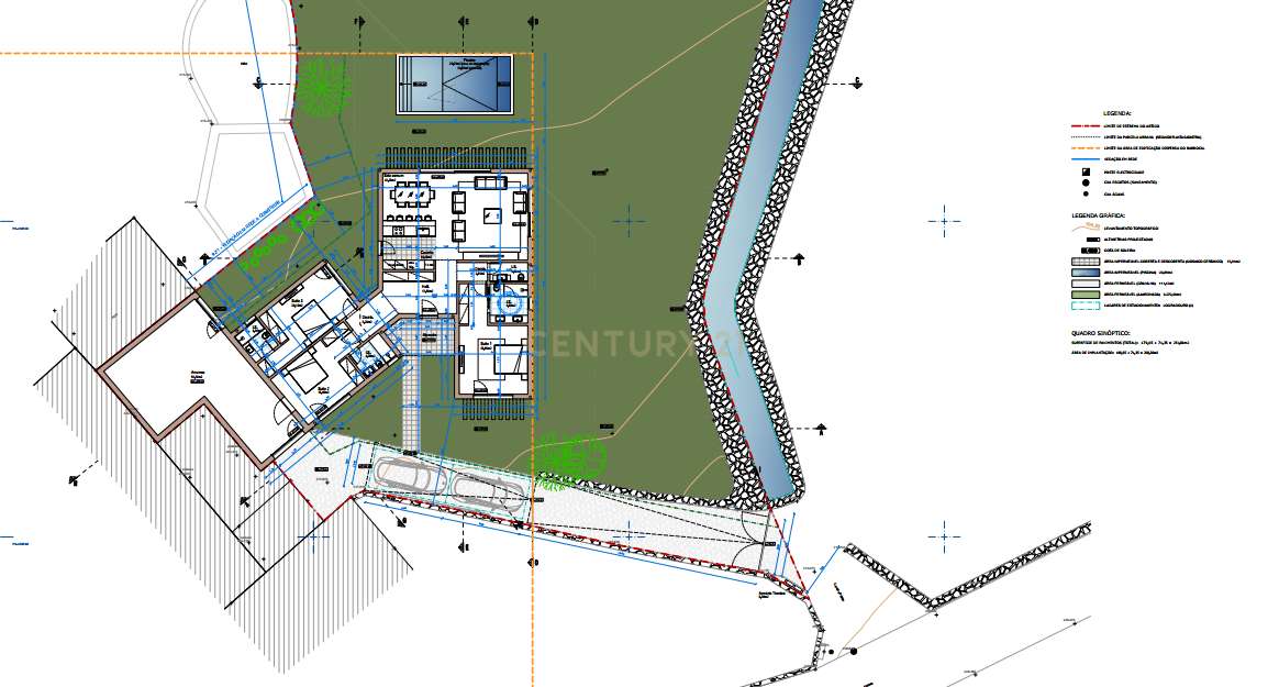 Terreno com Projeto Aprovado para Moradia T3 com Piscina | Construção - Grande imagem: 2/9