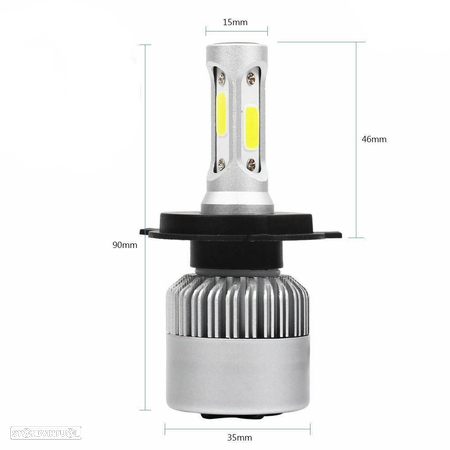 lampadas led h4 6000k 2 unidades - 2