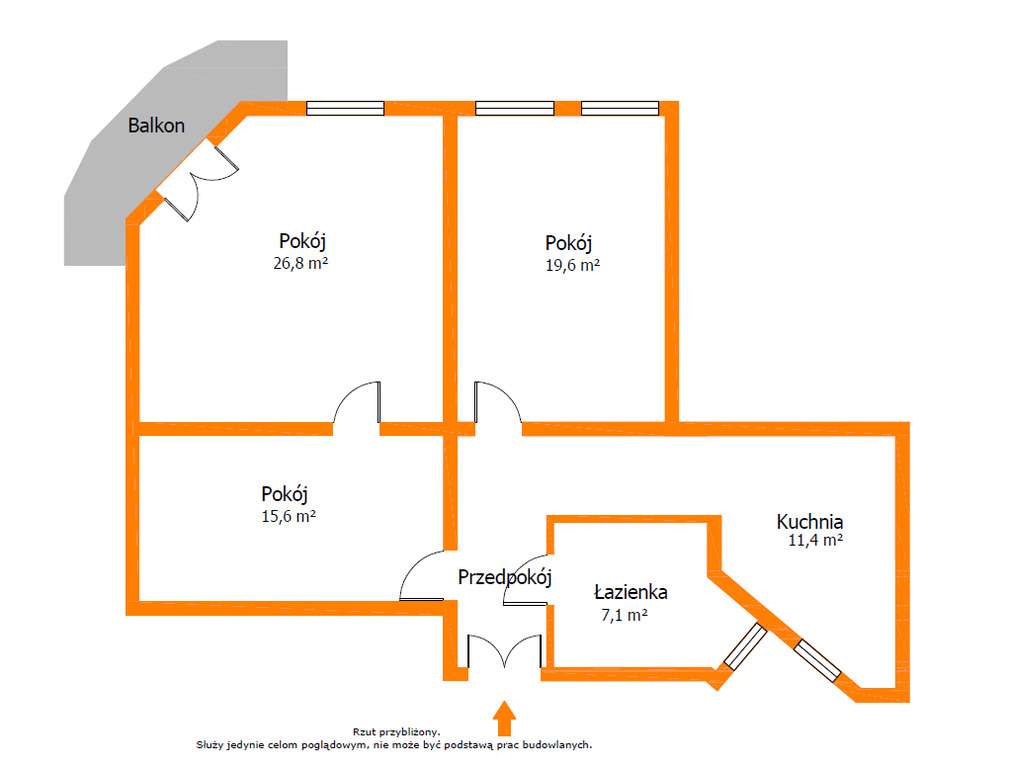 90 m², 3 pokoje w kamienicy - stan deweloperski-2