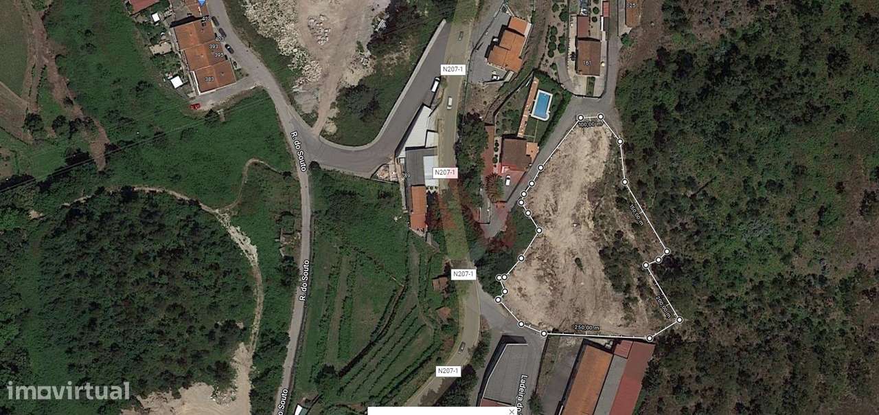 Terreno rústico com 4.884 m² em Santa Eulália, Vizela - Grande imagem: 4/5