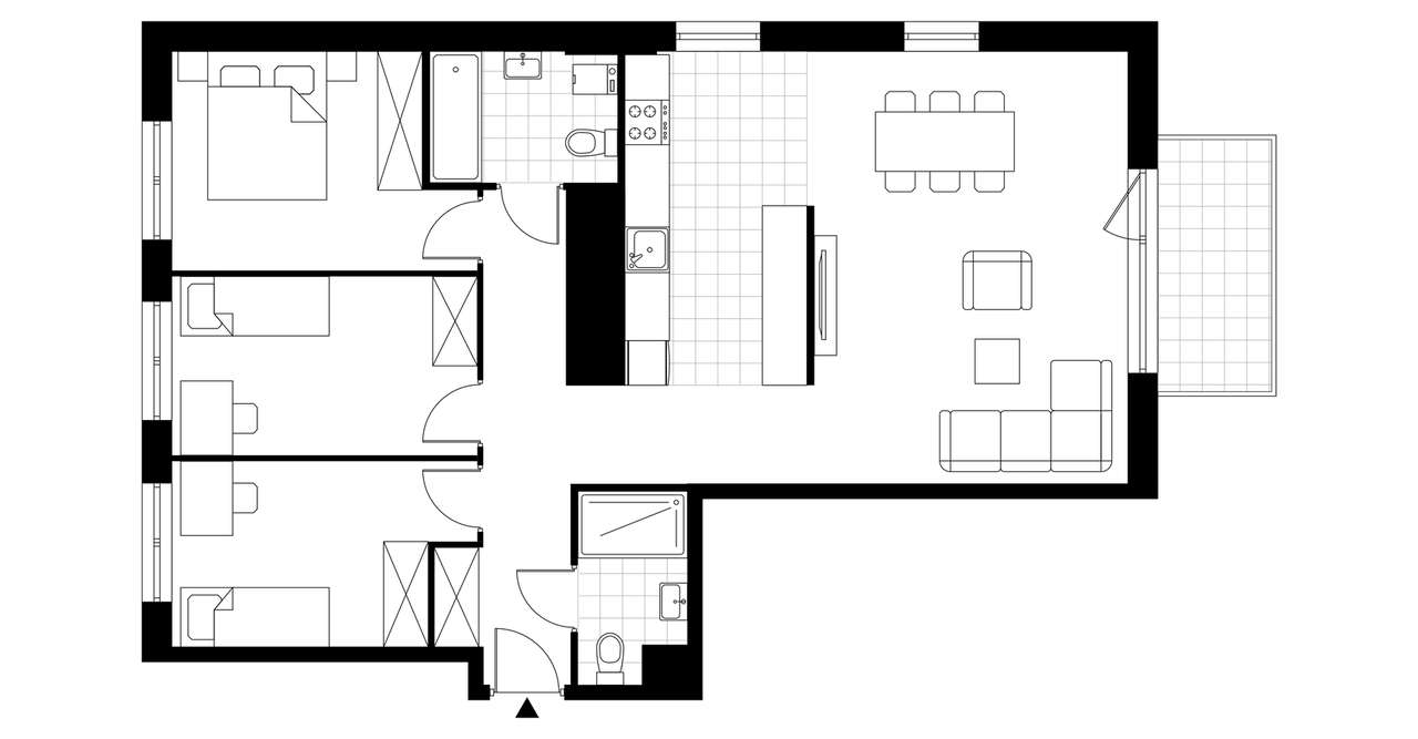 4-pokojowe mieszkanie 85m2 + balkon Bez Prowizji - Pełny obrazek: 3/8
