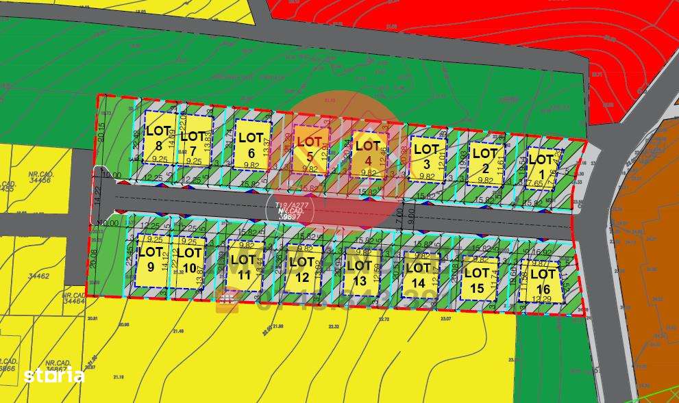 Teren intravilan de vânzare – Zona 9 Mai - Imagine principală: 2/2