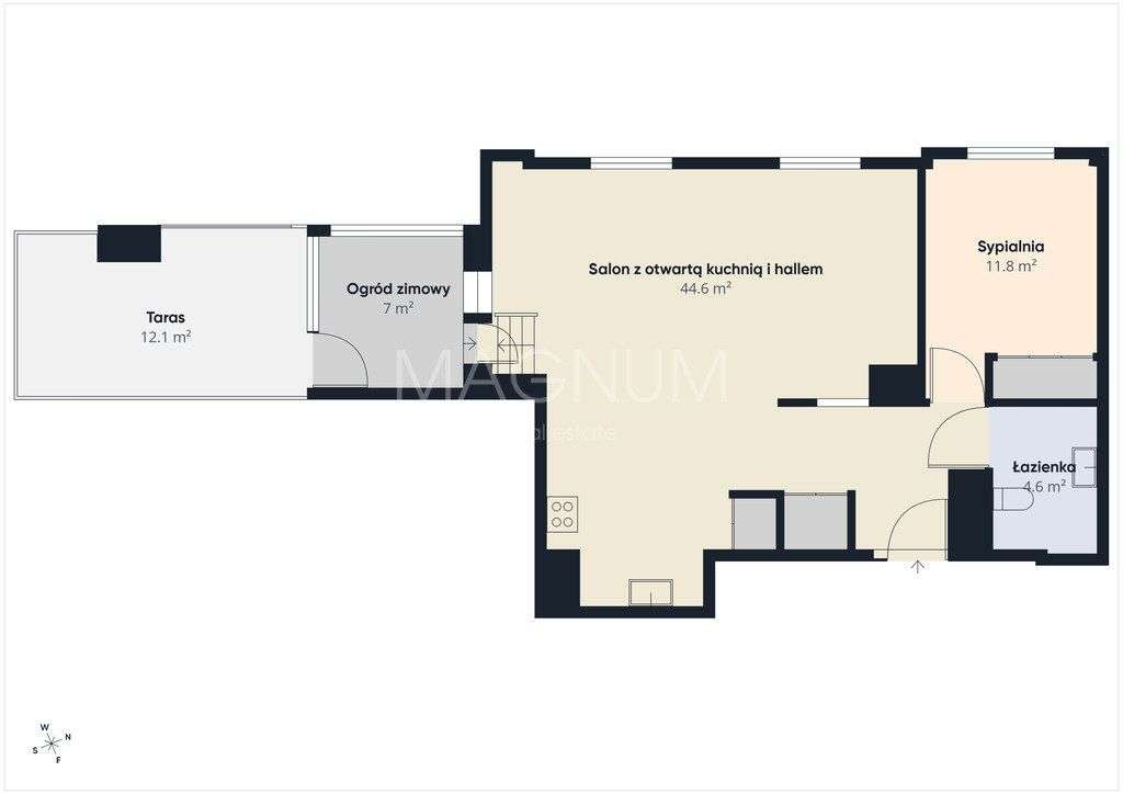 Apartament z tarasem na ostatnim piętrze!-19