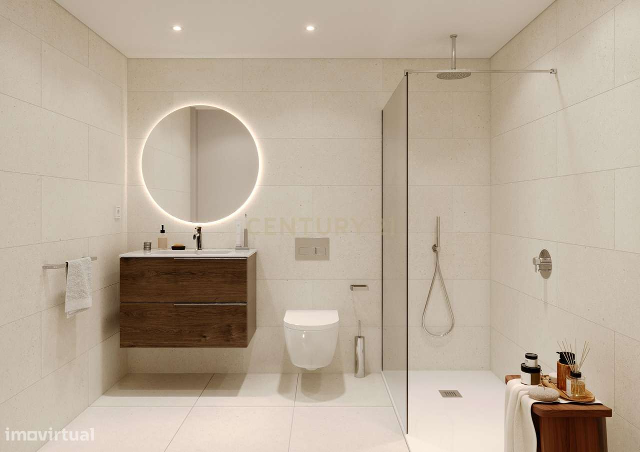 Apartamento NOVO T2 Panorâmico a Poente | The Yard Urban (Jardins da A-10