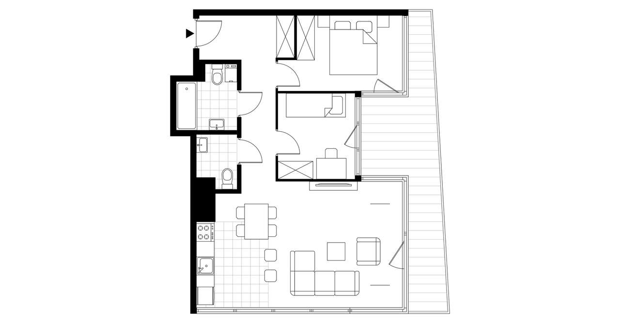 3-pokojowe mieszkanie 67m2 + balkon Bezpośrednio - Pełny obrazek: 4/9