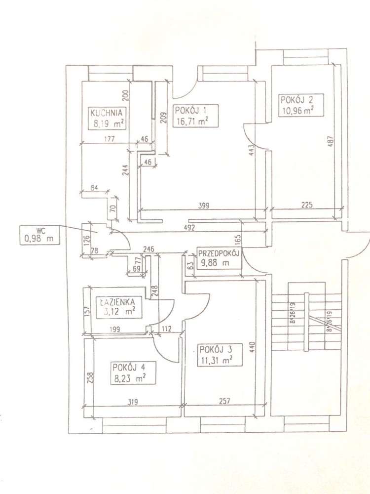 4 pokoje | balkon | 2 piętro |69,38 M2-1