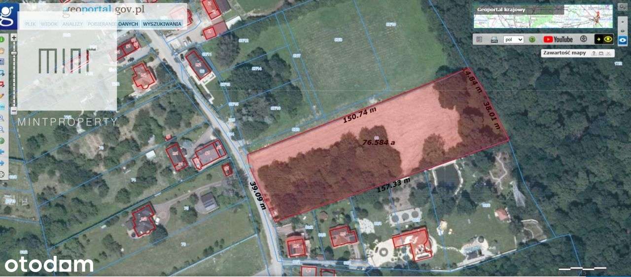 Działka budowlana, ul.Wiklinowa, Czyżyny-Łęg-5