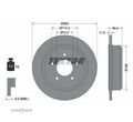 Tarcza hamulcowa tył L/P JEEP GRAND CHEROKEE I, WRANGLER I, WRANGLER II 2.5-5.9 09.91-04.07 - 2