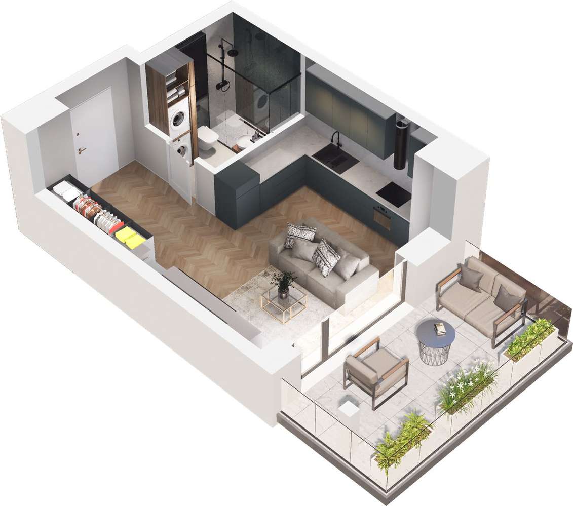 Ville Garden | mieszkanie 1-pok. | B.25 - Pełny obrazek: 5/10