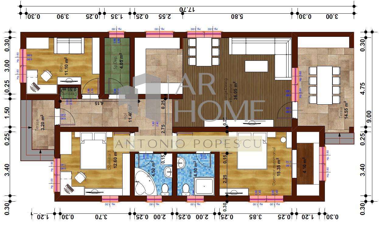 Vanzare casa constructie noua, 4 camere, parter, in Paulesti, Prahova - Imagine principală: 5/20
