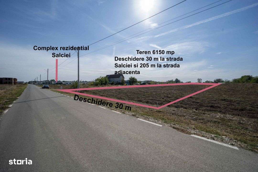 Teren 6000mp*Domnesti*Salciei-Haltei-Ciocarliei*Drum asfaltat cu utili - Imagine principală: 2/11