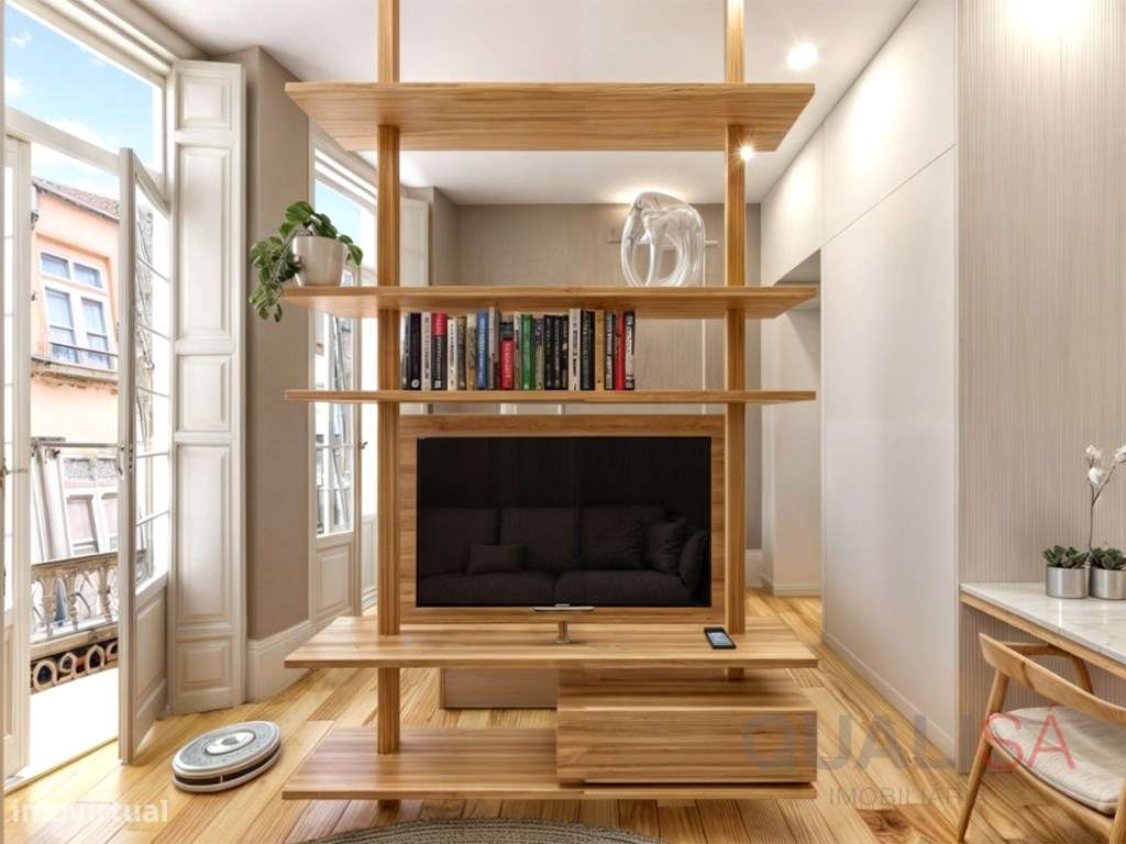 Apartamento T1 com varanda em prédio novo no centro histórico de Braga-7