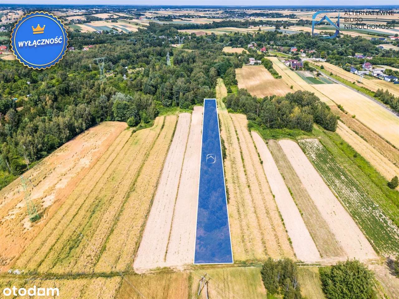 Działka rolna w Łagiewnikach-39 tys. - Pełny obrazek: 5/12