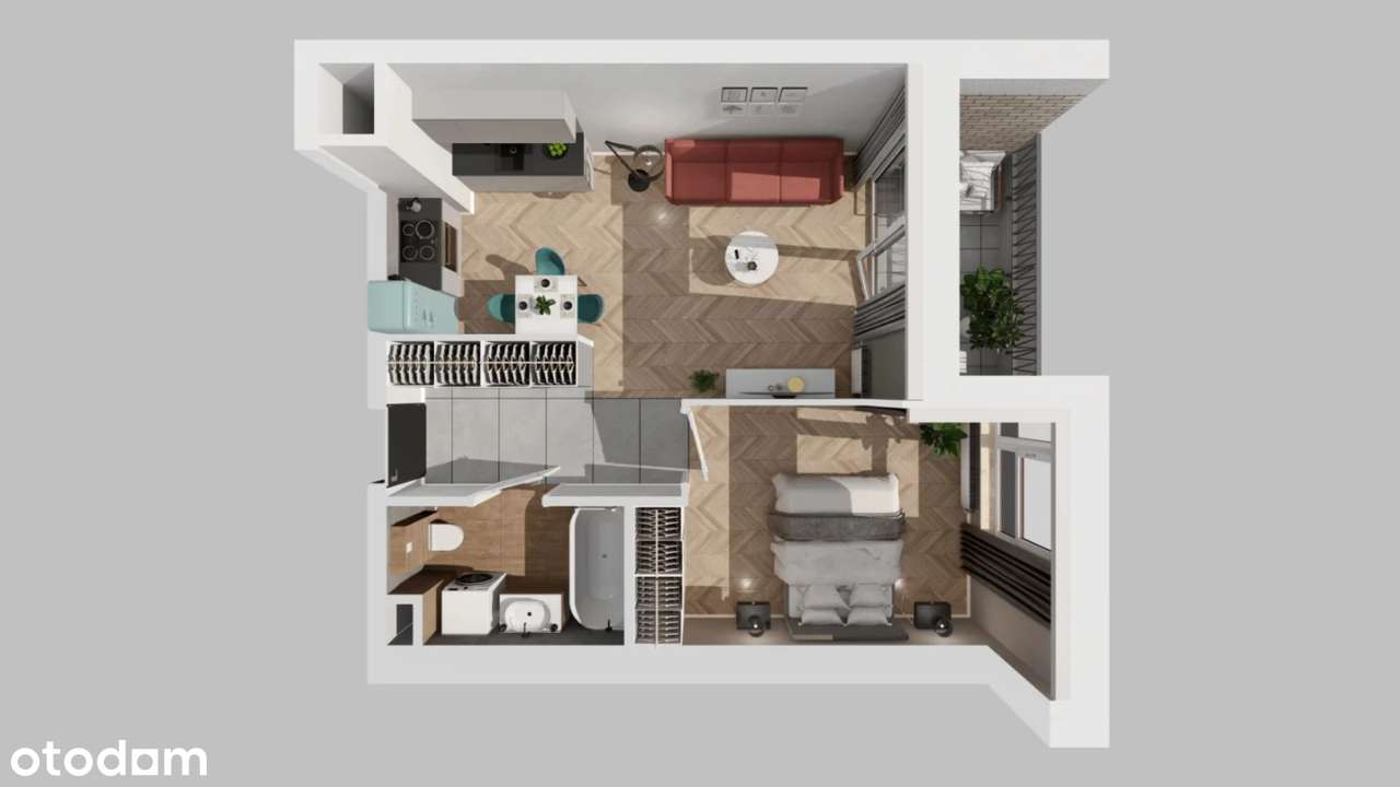 Idealne pod inwestycje | 2 pokoje, Jeżyce - Pełny obrazek: 4/12