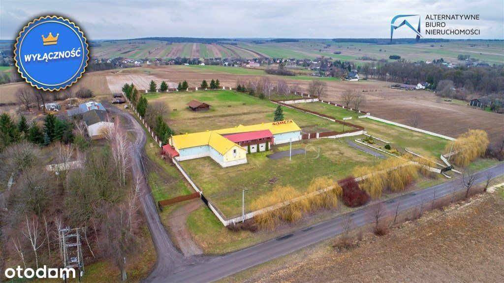 Budynek Usługowy o Pow. 1000 m2 + Działka 2,18 Ha