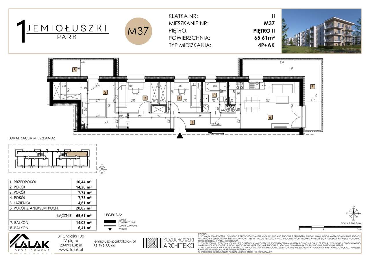 Jemiołuszki Park| mieszkanie 4-pok. | M37 - Pełny obrazek: 2/8