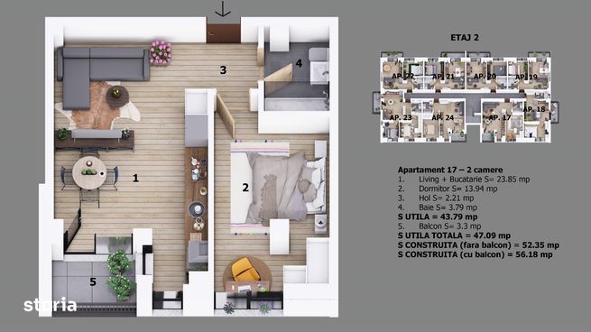 Apartament 2 camere | Ion Creanga / Nichita Stanescu Odaile 500m DN1-12
