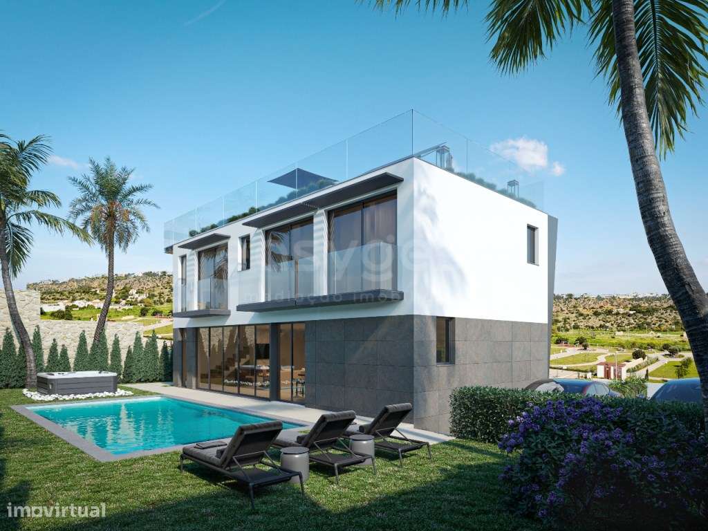 Moradia Contemporânea com 4 quartos em construção com piscina - Grande imagem: 3/21