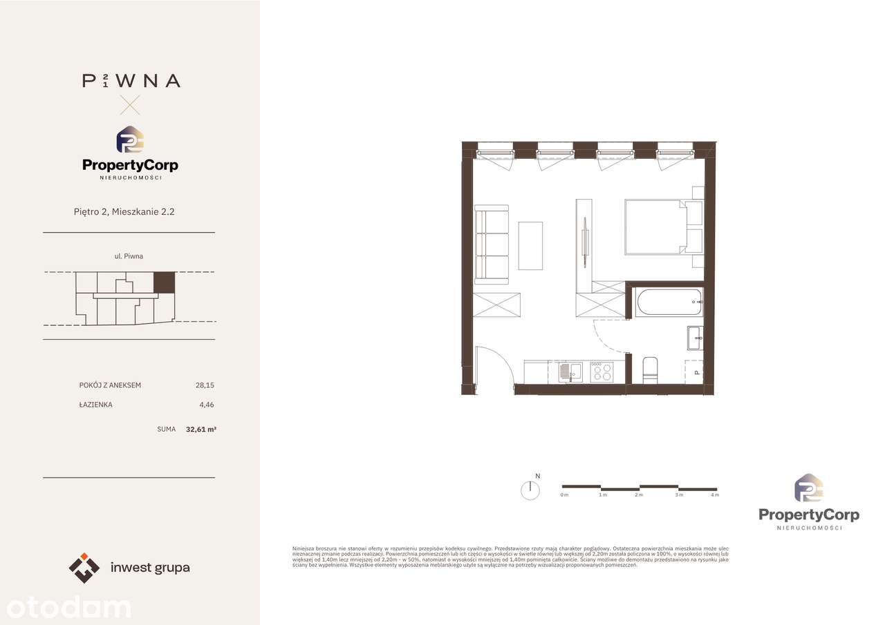 Inwestycja Piwna21 | 1-pokojowy apartament Premium | Rabat na m²-4