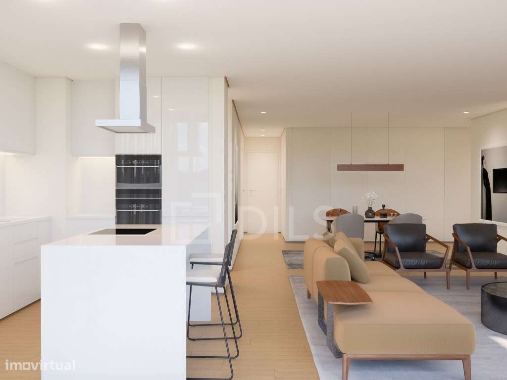 Apartamento T2 com terraço em condomínio privado em Miraflores - Grande imagem: 5/33