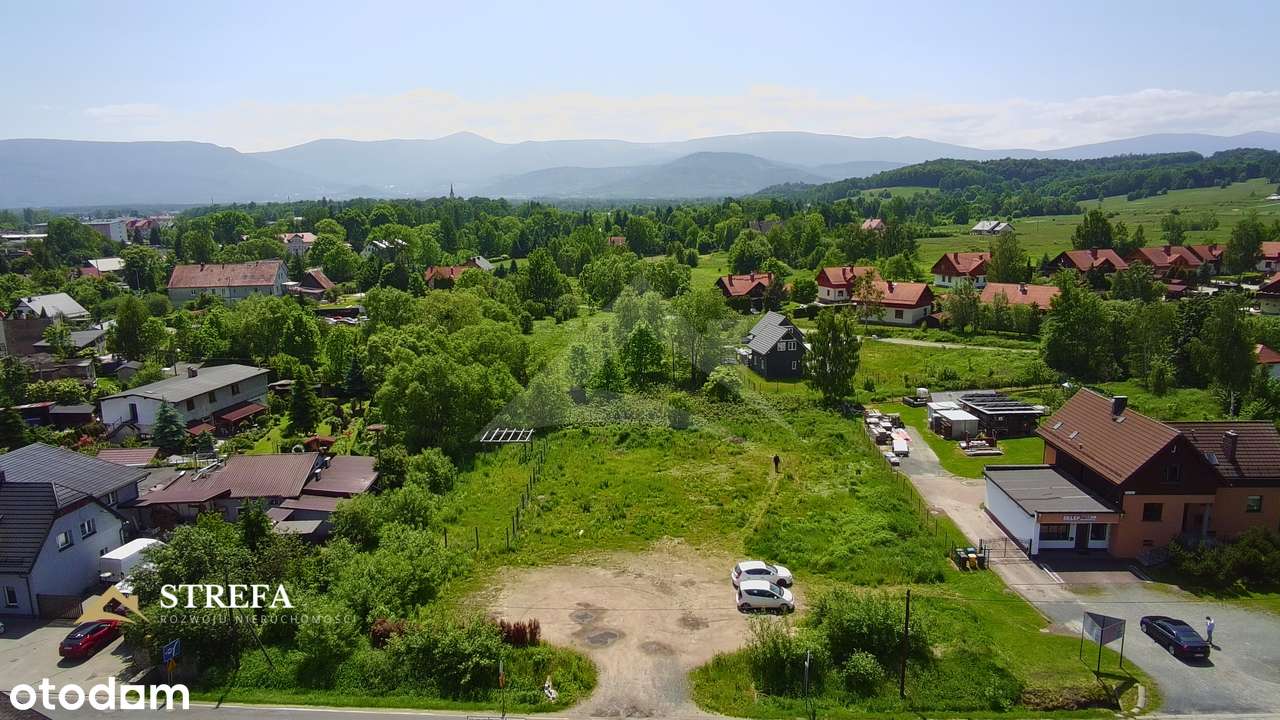 Widokowa działka budowlana z mediami i panoramą na Śnieżkę-10