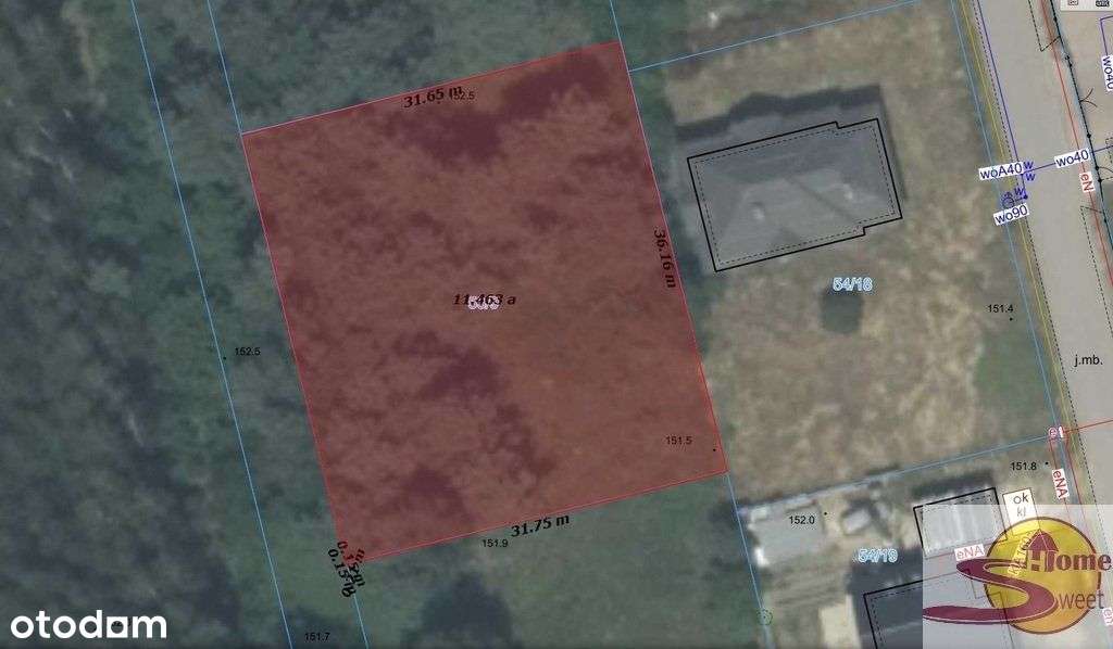 Dzialka w Radomiu ul. Klwatecka - Pełny obrazek: 2/2