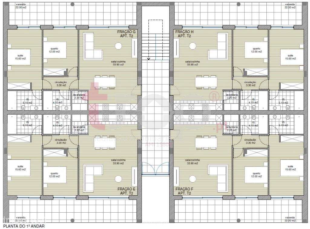 T2 R/C EM CONSTRUÇÃO COM JARDIM PRIVATIVO - VILAR DO MONTE-9
