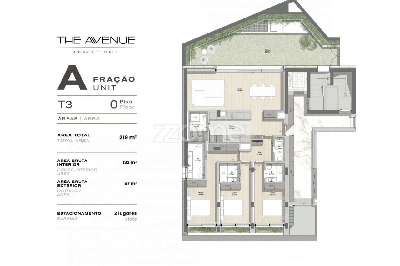 T3 | Jardim | 2 LG | Antas, Porto - Grande imagem: 4/29