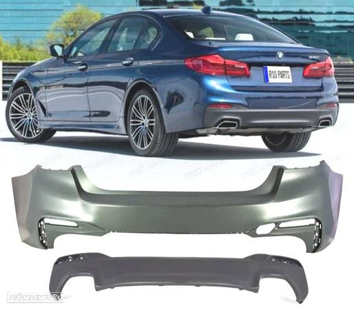 PARA-CHOQUE TRASEIRO PARA BMW G30 17-19 LOOK M TECH - 1