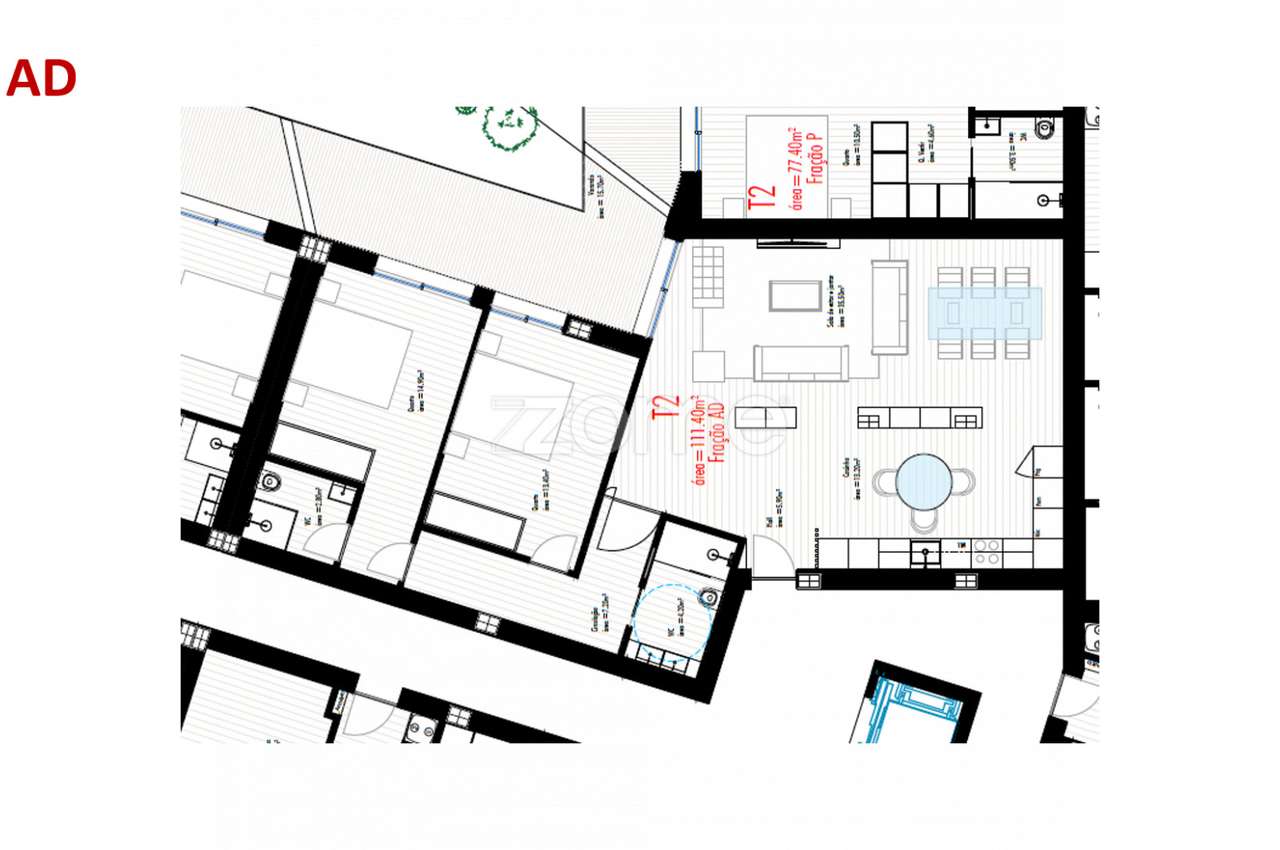 Apartamento T2 c/ Varanda, Freamunde, Paços de Ferreira (Fração AD) - Grande imagem: 2/17