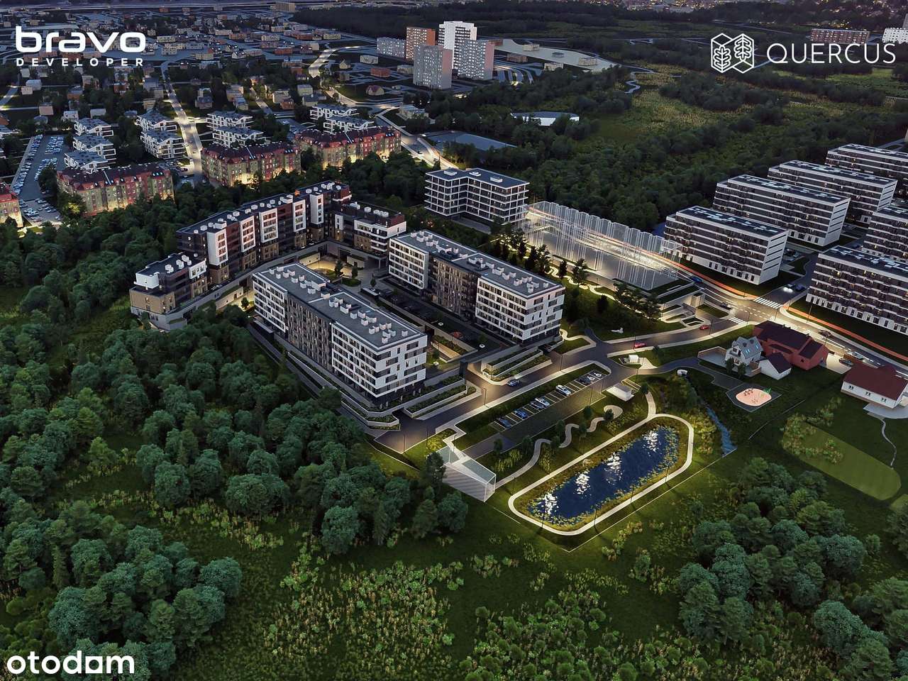 Quercus C.145.E złap duży balkon i 3 pokoje