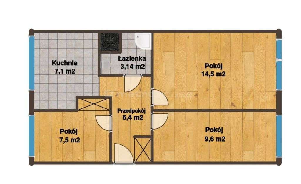 przytulne, 3-pokojowe mieszkanie, Osiedle Brzozowe-14