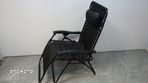 Regulowane krzesło ogrodowe leżak z poduszką Amazon Basics czarny - 10