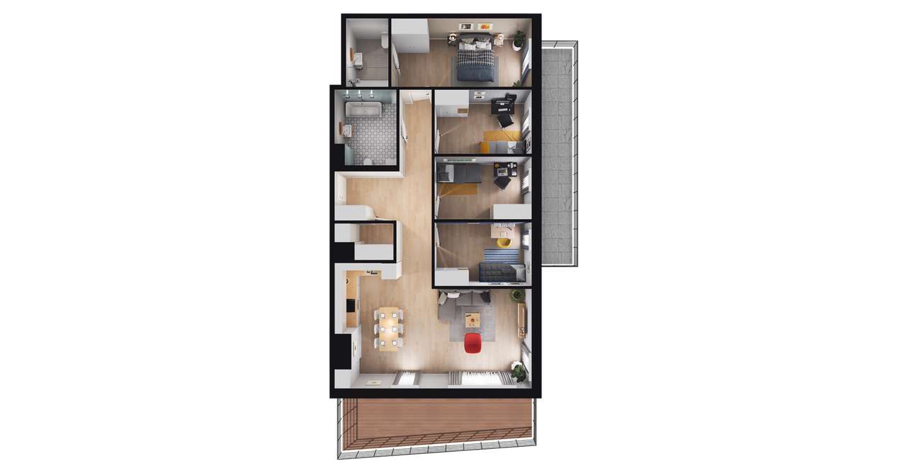 Vanda Park | mieszkanie 5-pok.| B.5.7 - Pełny obrazek: 3/9