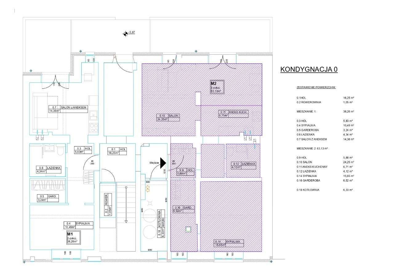 Mieszkanie 63,13 m2 - Podgórze - 3 pok/Ogród 70 m2-1