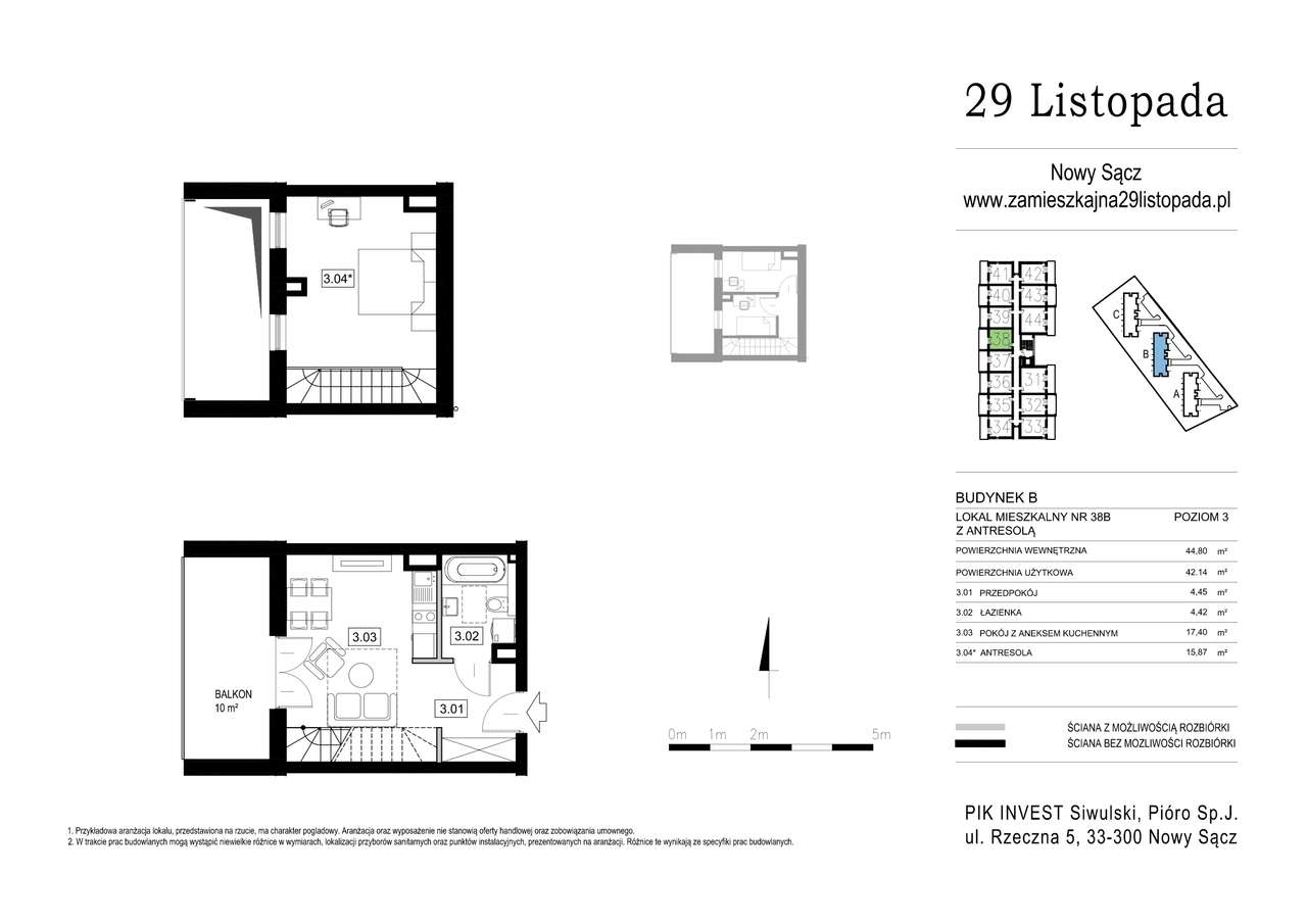 29 Listopada | mieszkanie B38 - Pełny obrazek: 2/8