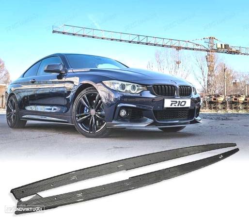 EXTENSÕES EMBALADEIRAS PARA BMW SERIE 4 F32 F33 F36 13-18 M PERFORMANCE LOOK CARBON - 1