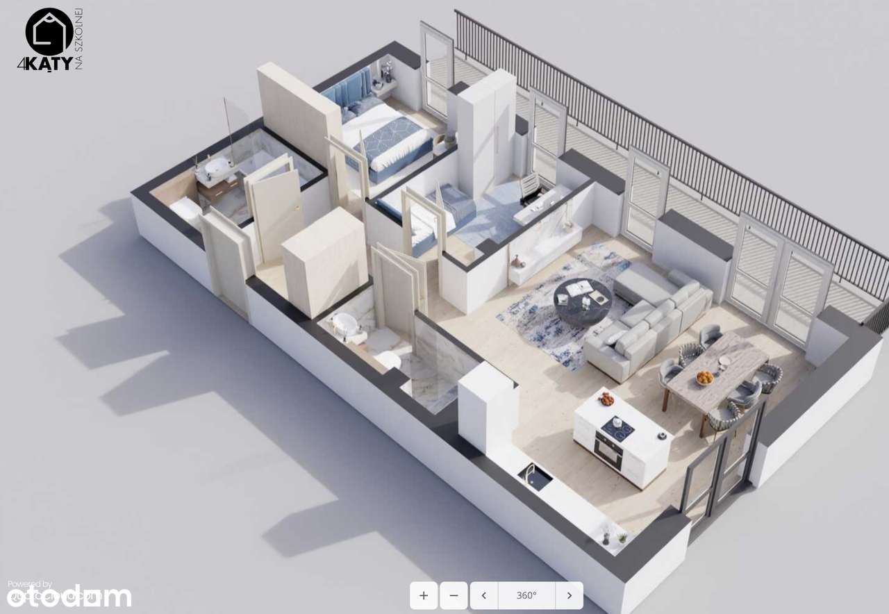 PROMOCJA! Komfortowe M3!Wysoki standard! Strefa relaksu na dachu! - Pełny obrazek: 5/9